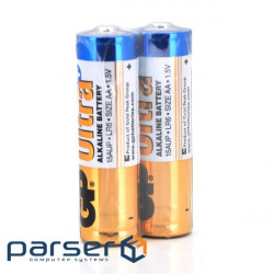 Батарейка GP Ultra Plus 15AUP-2S2, лужна AA, 2 шт у вакуумному впакуванні 