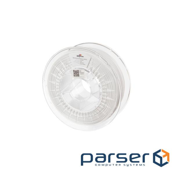 Пластик для 3D-принтера Spectrum PET-G Premium 1.75mm ARCTIC WHITE 1kg (RAL 9016) (80057)