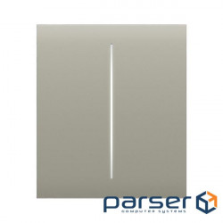 The central button for the two-key switch Ajax CenterButton 2-gang for LightSwitch, J (000029842)