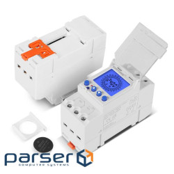 Реле часу Sinotimer TM929AK, на DIN-рейку, LCD, програмований, змінна батарея, 16А, 230 (YT-TM929AK) , 230 (YT-TM929AK)