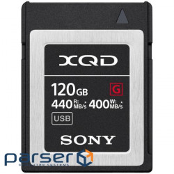Карта пам'яті XQD Sony 120GB G Series R440MB/s W400MB/s (QDG120F)