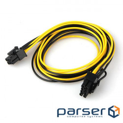 Power cable Lucom internal PCIePower 6p->8p M/M,0.6m AWG16 copper 8pin (6+2) (62.09.8068-1)