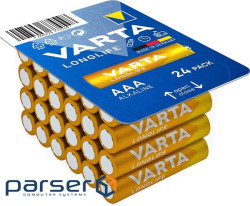 Батарейка Varta Longlife лужна AAA блістер, 24 шт (04103301134)