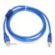 Кабель USB 2.0 RITAR AM / BM, 2.0m, 1 ферит, прозорий синій (YT-AM/BM-2.0TBL)