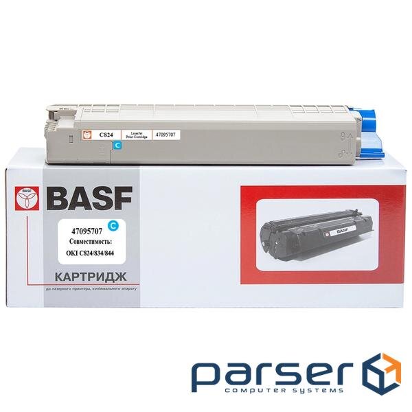 Toner cartridge BASF OKI C824/834/844/ 47095707 Cyan (KT-47095707) (BASF-KT-47095707)