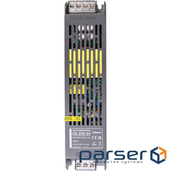 Блок питания HiSmart 24V, 10A, 240W (US-250-24)