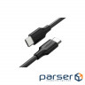 Date cable USB Type-C to Type-C 0.5m US286 3A (Black) Ugreen (50996)