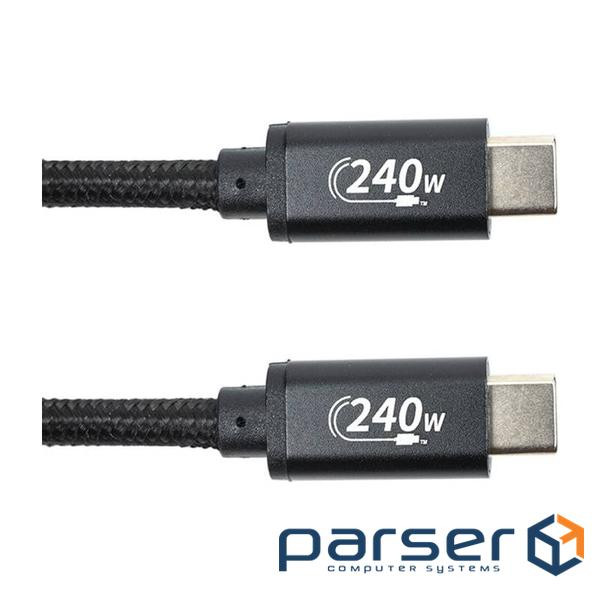 Cable SAN GUAN USB Type-C/Type-C PD 240W 3m Black (CA914128)