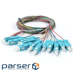 Набір кольорових пігтейлів SC/UPC 1.5 m, MM (OM3), Easy strip, для 12 вол. ( (PG-1.5SC(MM)(ON)E-K12) . ( (PG-1.5SC(MM)(ON)E-K12)