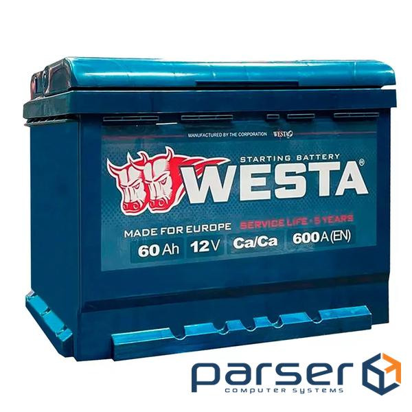 Акумулятор автомобільний Westa 6CT-60 А (0) А 600A
