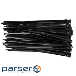 Хомут-стяжка Neo Tools, пластик, 4.8x200мм, чорний, 75шт (01-608)