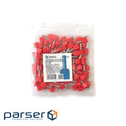 Втулковий наконечник з ізоляцією для двох дротів TE 1.5/8 100шт червоний (087521)