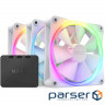 Комплект вентиляторів NZXT F120 RGB White 3-Pack (RF-R12TF-W1)