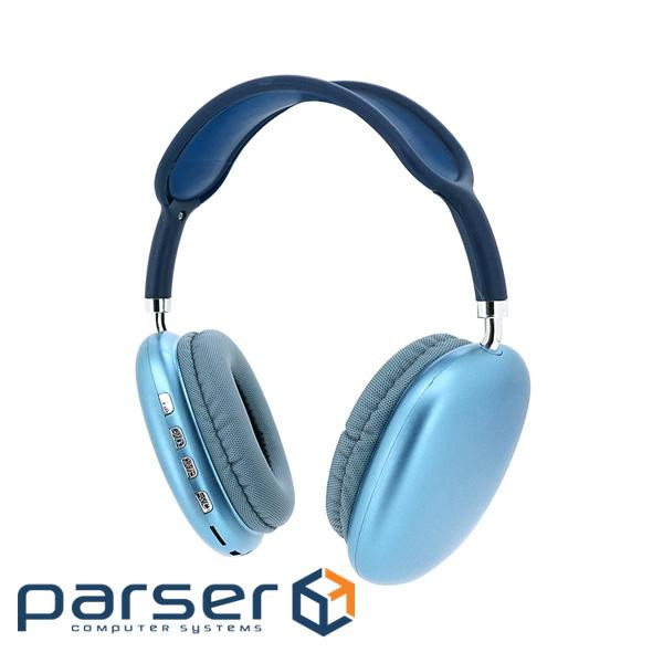Бездротові навушники Bluetooth Macaron P9, Blue (NB-MP9Be)