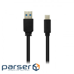 Date cable USB 3.0 AM to Type-C 1.0m 3A black Canyon (CNE-USBC4B)