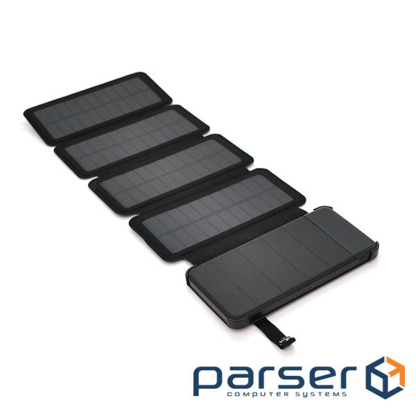 Power bank 12000 mAh Solar, (5V / 200mA), 2xUSB, 5V / 1A / 2.1A, USB &amp,lt,-&amp,gt, microUSB, ud 