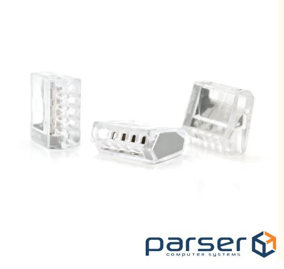 Клема сполучна 5-провідна WAGO К773-255 для розподільних коробок, 5-pin, прозора, уп (K773-255 / 50)