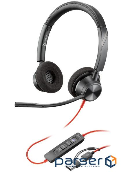 Навушники Poly Blackwire 3320-M USB-A/C (8X220AA)