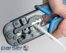 Обтискний інструмент для роз'ємів RJ45, RJ11, RJ12, RJ22 (4P, 6P, 8P), сумісний із плоскими (UC-4569)