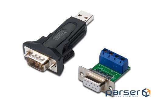 Adapter DIGITUS USB 2.0 to RS232, RS485 incl., black (DA-70157)