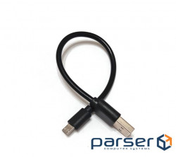 Cable USB 2.0 AM/Micro-USB 0.2m Black (S0727)
