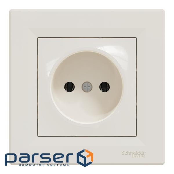 Розетка Schneider Electric ASFORA без заземлення крем (EPH3000123)