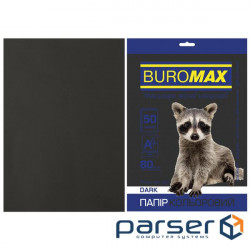 Бумага Buromax А4, 80g, DARK black, 50sh (BM.2721450-01)