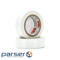 Ізолента 3M 0,13 мм * 18 мм * 10 м (біла), діапазон робочих температур: від (3M / 0,13 / 18 / 10-WT) (3M / 0,13 / 18 / 1