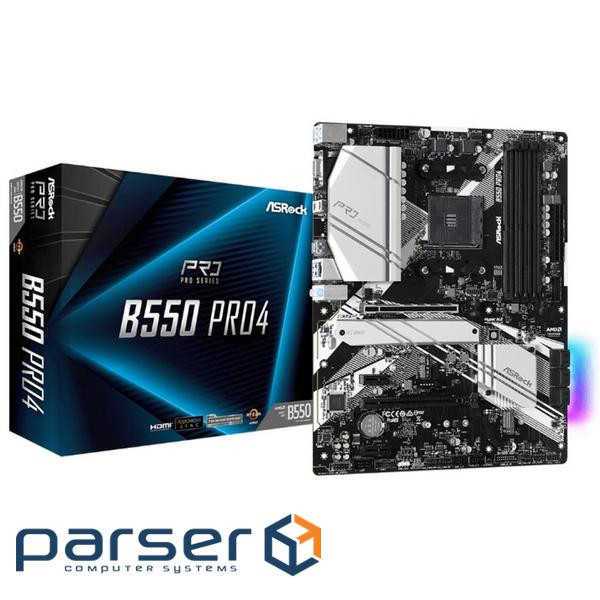 Материнська плата ASROCK B550 Pro4