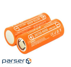 Аккумулятор 26700 Lifepo4 LiitoKala Lii-40E, 4000mah （4100-4200mah）, 3.2V (2.75-4.2V), Orange, 71mm