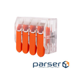 З"єднувальний роз"єм з важелем, 4x 0,5-6,0 мм2, 41A, 450V, 20 шт. (EL240463)