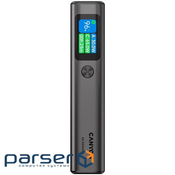 CANYON power bank OnPower 230 TFT 20000 mAh PD130W Dark Grey (CNS-CPB230DG)