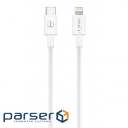 Date cable USB-C to Lightning 1.0m White T-Phox (T-CL834)