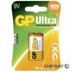 Батарейка Gp Крона Ultra Alcaline 6LR61 9V * 1 (GP1604AU-5UE1 / 489119903 (GP1604AU-U1/GP1604AUP-U1)