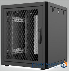 Шафа MIRSAN 19, 20U, GTN, перфоровані двері, 600x600 мм, максимально 1000 к (MR.GTN20U66DE.01 PRF63)