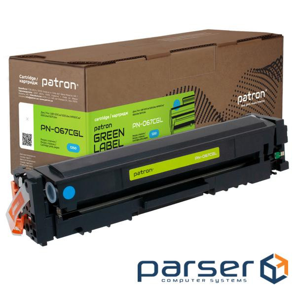 Картридж Patron Canon 067 cyan Green Label (PN-067CGL)