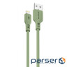 Кабель Proove Rebirth USB to Lightning 2.4A (1m) green (CCRE12001111)