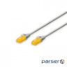 Патч-корд DIGITUS cat.6A U-UTP, 10м, AWG 26/7, Cu, LSZH, сірого кольору (DK-1613-A-100)