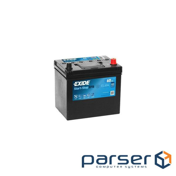 Акумулятор автомобільний EXIDE START-STOP EFB 60A (EL604)
