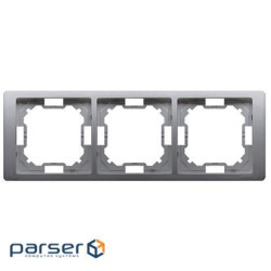 Рамка Neos BASIC 3x, сталь inox (BMRC3/21)