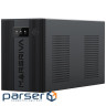 ДБЖ Marsriva MR-UF3000, 3000ВА/1800Вт, Line-Interactive, LED version, 2х Schuko, 4*12V/9Ah, metal