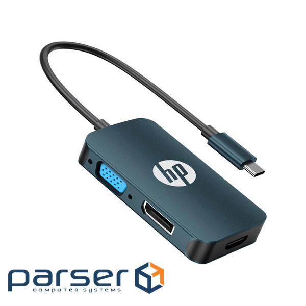 Перехідник USB-C to HDMI + VGA + DP HP (HP_DHC-CT200)