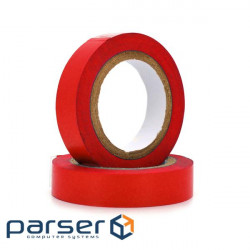 Fire-resistant electrical tape XILIN 0.13mm*18mm*15m (red), temp:0+80& (0.13mm*18mm*15 red )