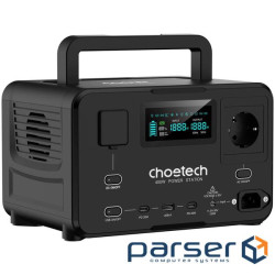 Зарядна станція Choetech BS007 400Вт (256Вт/г) AC,LiFePo4,MPPT,UPS (BS007-EU-BK)