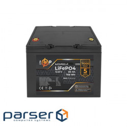 Акумулятор LP LiFePO4 12,8V - 60 Ah (768Wh) (BMS 80A/40А) пластик для ДБЖ (22092)