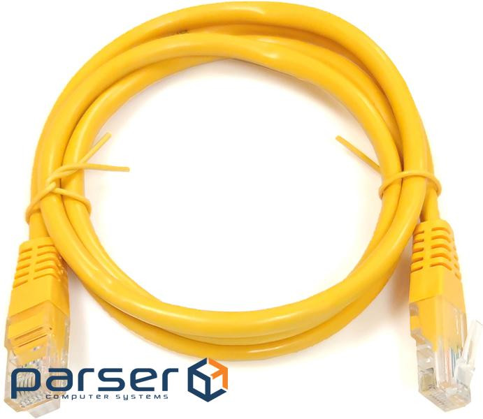 Патчкорд UTP Cat.5e (0.5м жовтий ), CU (PAUT3050-CU-YL)