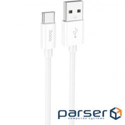 Кабель HOCO X87 Magic Silicone USB-A to Type-C 1м White (6931474783240)