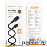 Дата кабель USB-C to Lightning 1.0m silicone BX113 Lenny black BOROFONE (6941991115370)