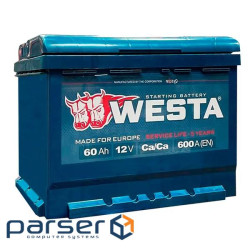 Автомобільний акумулятор Westa 6CT-60 А (1) А 600A