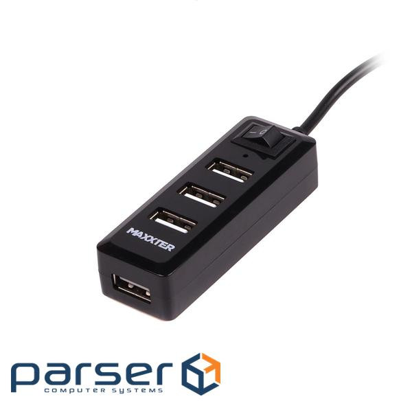 Хаб USB 2.0 Maxxter HU2A-4P-AC-03